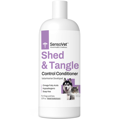 Shed & Tangle Control Conditioner for Dogs & Cats - 12oz