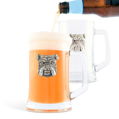 Bulldog Beer Mugs - Set of 2