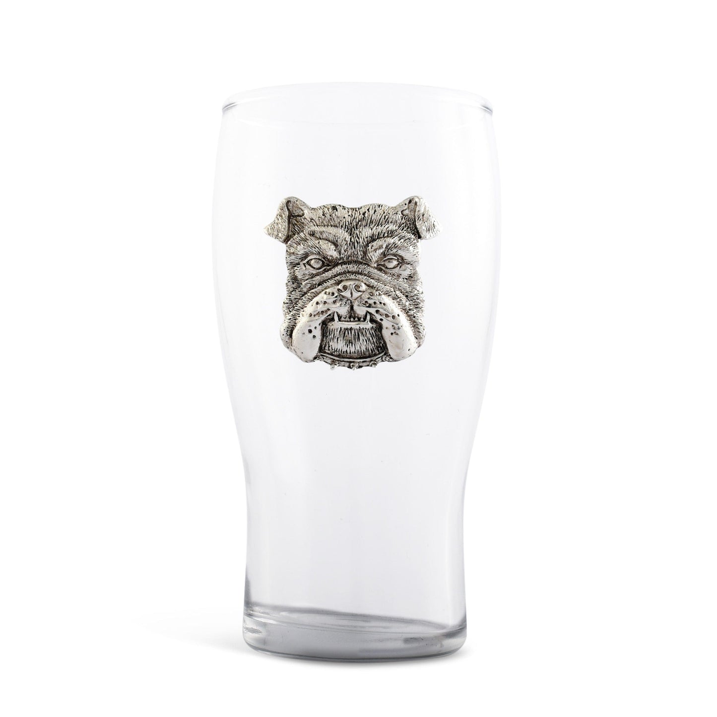 4 Bulldog Beer Pint Glasses