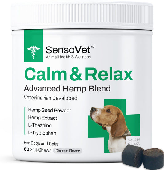 Calm & Relax Advanced Hemp Chews for Dogs - 60 Soft Chews