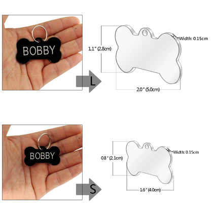 Engraved Personalized Stainless Steel Dog Tag - Pup List