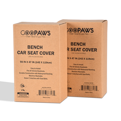 GOOPAWS Scratchproof Bench Car Seat Cover - Pup List