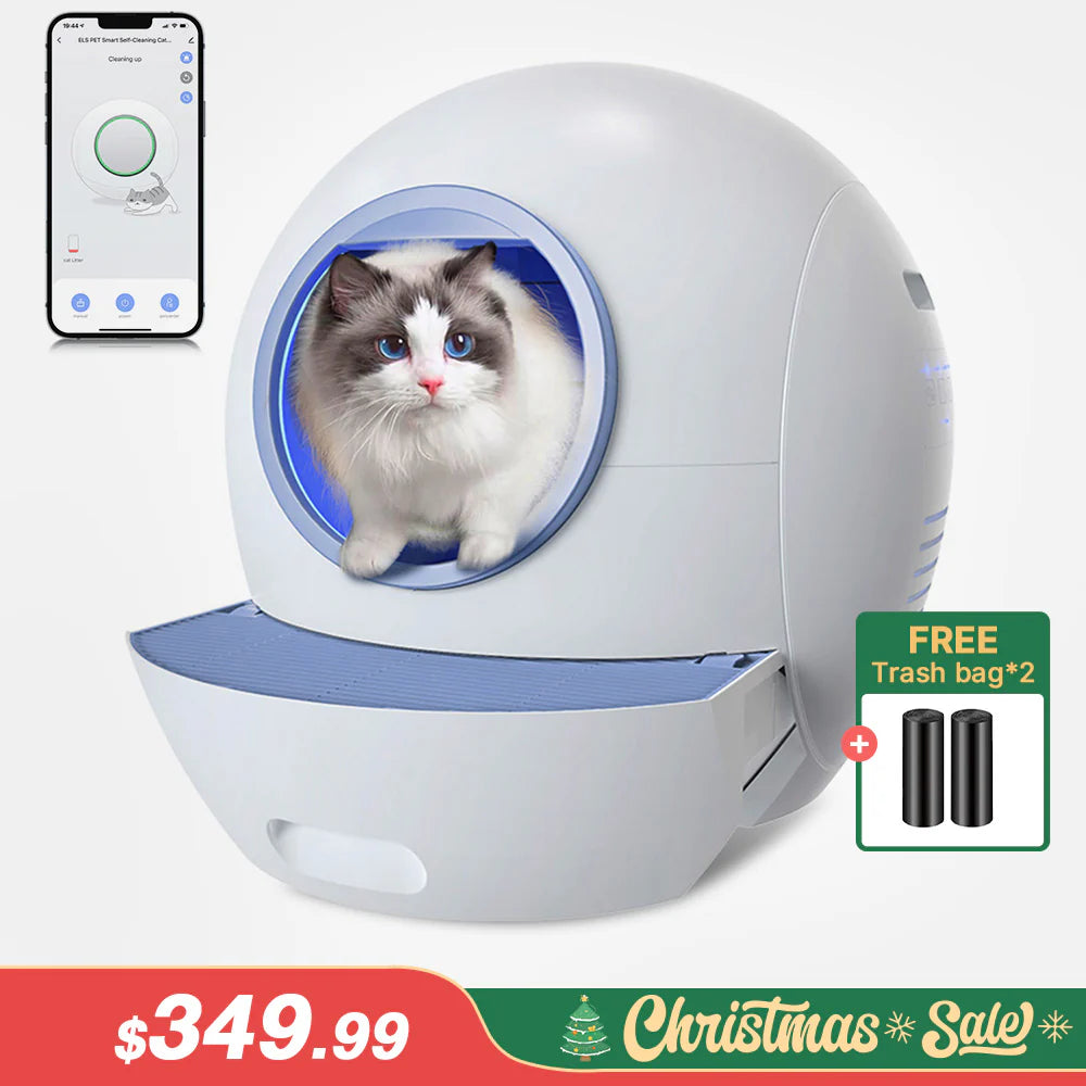 Els Pet Spaceship Odor-free Self Cleaning Litter Box