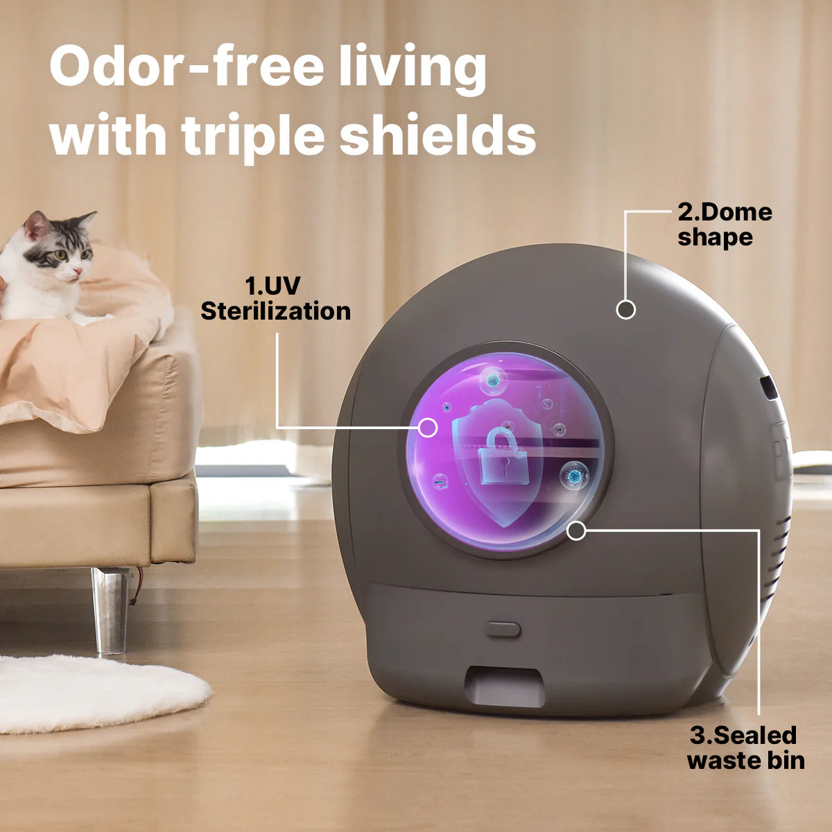 Els Pet Spaceship 2 Automatic Litter Box